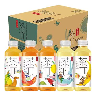 农夫山泉茶派茶兀900ml*2瓶大瓶多口味果汁茶饮料蜜桃乌龙【M】