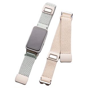 适用华为手环10表带9新品pro通用nfc版8腕带荣耀手表带编织女款尼龙弹力替换带男款ins透气7秋冬配件智能运动