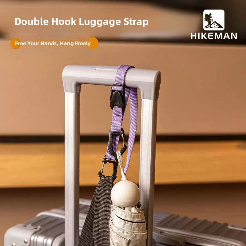 行李挂扣外扣双钩登山袋快速挂绳旅行手推车箱包装固定捆绑带