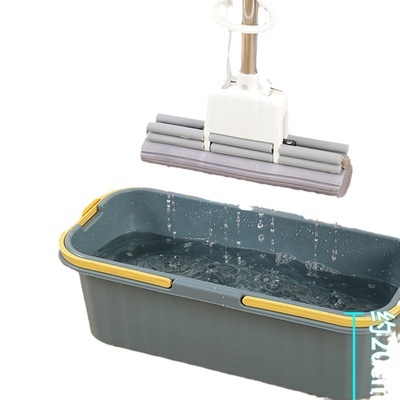 洗拖把桶长方形平板海绵拖把单桶