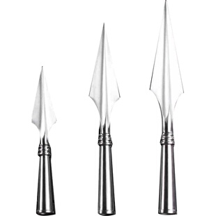 红樱枪头不锈钢传统红缨枪头矛头大中小号扎长矛长枪霸王武术枪头