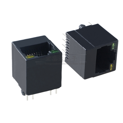 RJ455224全塑网络插座180度立式