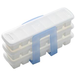 冰块模具日本进口ASVEL制冰盒婴儿辅食冷冻格神器大容量带盖冰格