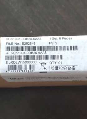 议价正品西门子6GK1901-0DB20-6AA0 M12插头式连接器 19O1-ODB2O-