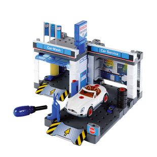 klein过家家儿童男孩小学生加油站仿真博世汽车服务站玩具套装