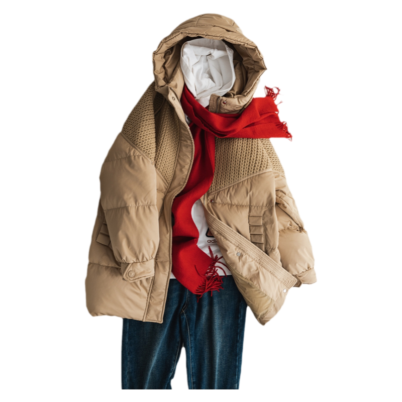 乔妮塔品牌女装2025冬季新款90白鸭绒加厚连帽中长款羽绒服外套