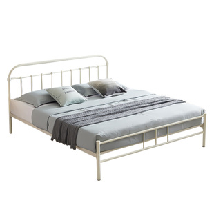 铁艺床北欧式现代简约公寓ins网红1.21.51.8米双人铁床儿童铁架床