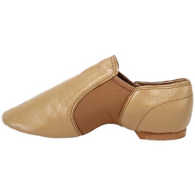 笛雀儿真皮弹力爵士教师舞蹈鞋