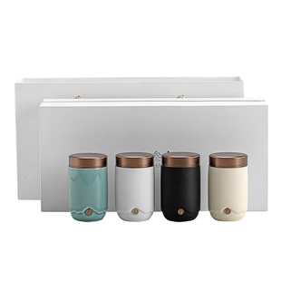 叁旬静养茶叶罐陶瓷家用精品小号储茶罐创意高档摆件便携密封罐子