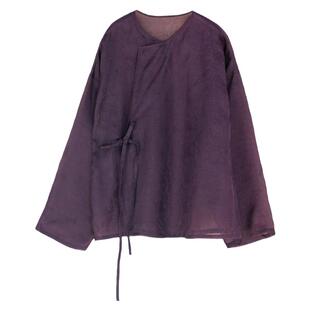 布小匠原创设计春季新款欧根纱提花红云纱新中式防晒上衣国风女装