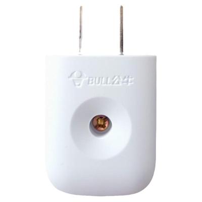 公牛两极插头可拆不带线两孔两脚