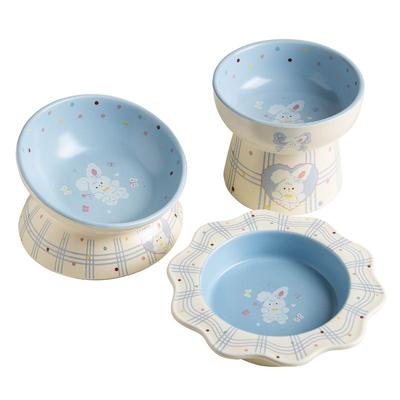 Petdebby猫狗碗猫食盆陶瓷喝水碗