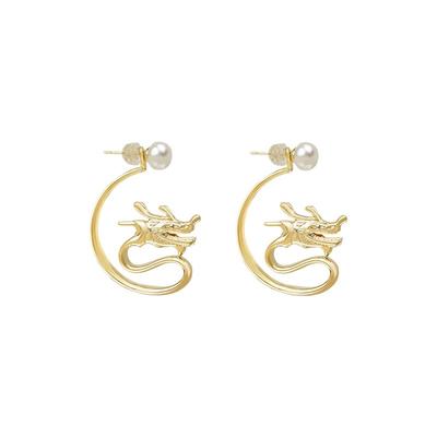 苏州博物馆龙萦夜露珍珠耳环