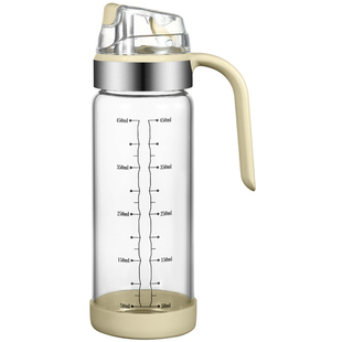 油壶玻璃油罐壶厨房酱油醋调料瓶家用小香油瓶自动油瓶调味瓶套装