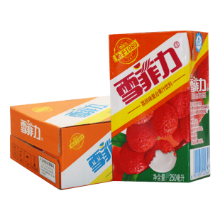 可口可乐雪菲力荔枝味复合果汁饮料250ml*24盒整箱利乐包果味饮料