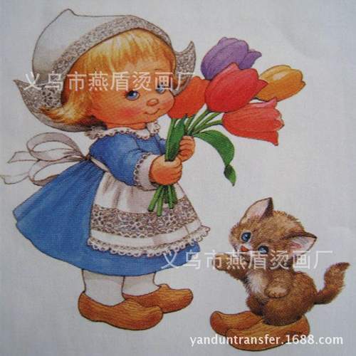 工厂直销热转印烫画 热升华烫画 T恤烫画 烫画机可定 制