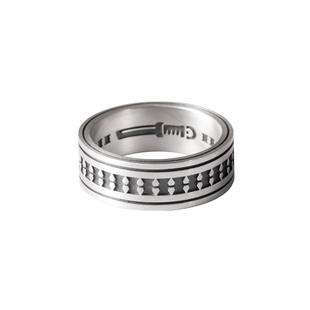 青云戒丨琢匠原创国风s925银饰品指环情人节送男友小礼物闭口戒指