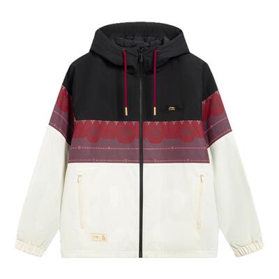 李宁冬季男子防泼水宽松短棉服