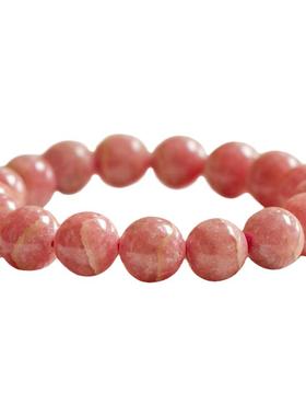 阿根廷天然红纹石正桃花手串