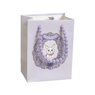 高级感礼物礼品袋新款可爱小兔子手提袋小号纸袋子加厚生日包装袋