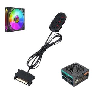 华顾5V3针ARGB控制器机箱风扇神光同步LED灯带遥控器5V3pin转SATA