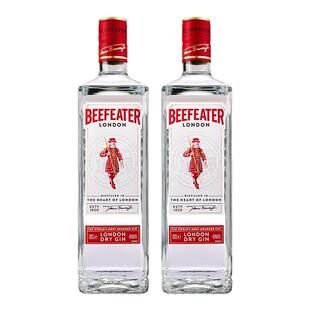 Beefeater必富达金酒700ml双支英国进口蒸馏洋酒基酒调酒