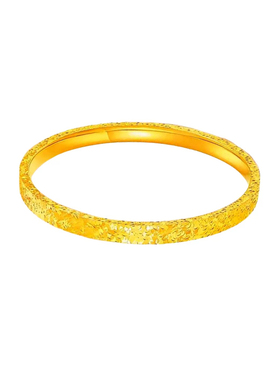 金包银碎冰冰手镯三面爆闪闭口手环时尚百搭送妈妈女友情人节礼物