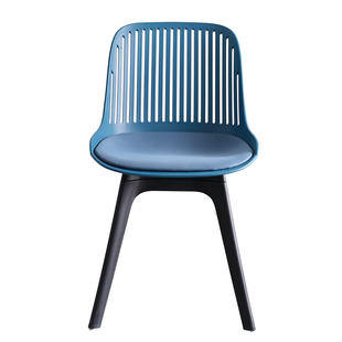 餐椅家用加厚靠背塑料椅子轻奢高级感餐桌椅简约餐厅坐垫款休闲椅