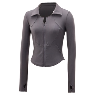 2026新款运动外套女秋冬修身瑜伽服健身普拉提套装训练上衣冬长袖