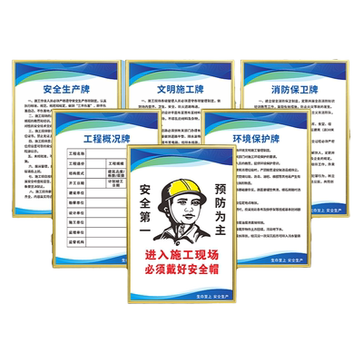 建筑工地项目施工现场消防标志
