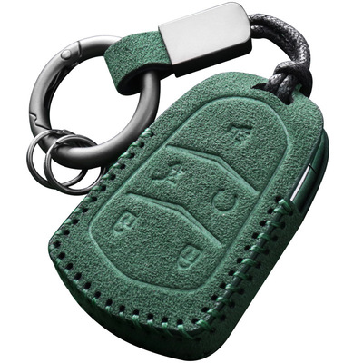 凯迪拉克钥匙套真翻毛皮不挡信号