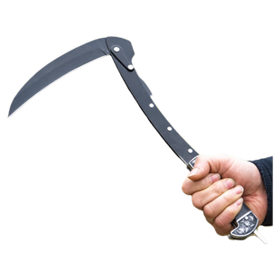 哥伦比亚折叠镰刀户外钓鱼割草小镰刀不锈钢家用割草刀农用除草刀