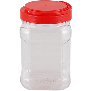 750ml500克手抓瓶透明方形罐子五谷杂粮塑料罐炒货包装塑料瓶厂家