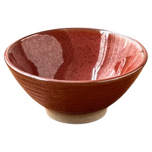 日式复古陶瓷碗家用米饭碗餐具单个好看吃饭碗糖水碗甜品碗斗笠碗