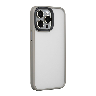 适用苹果16ProMax手机壳15Pro新款磨砂iPhone15全包防摔独立按键小众16Plus简约高级商务半透肤感保护套男女