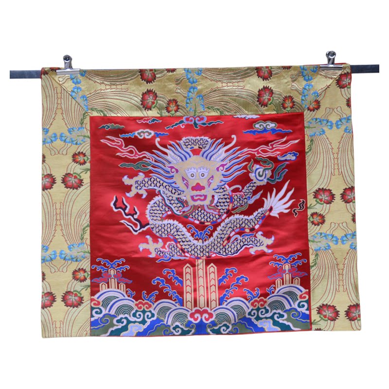 藏佛布艺藏式织十字金刚杵供桌布