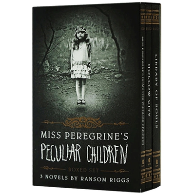 正版怪屋女孩三部曲英文原版小说 Miss Peregrine’s Peculiar Children Boxed Set 佩小姐的奇幻城堡 英文版进口科幻惊悚电影原著