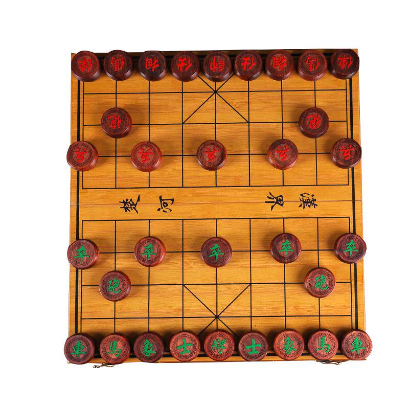 中国象棋带棋盘折叠式学生套装