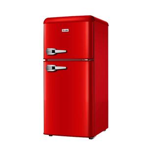 志高复古冰箱家用小型双门迷你节能省电宿舍租房冷藏冷冻一级能效