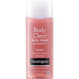 【自营】露得清葡萄柚沐浴露250ml水杨酸改善去鸡皮背痘沐浴液