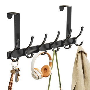 门后挂钩挂衣架免打孔门挂钩卧室门收纳壁挂门背式不伤门高门挂架