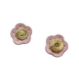 小花款磁扣配件手工包真皮配件若山雅子色包口扣子磁吸二层皮五金