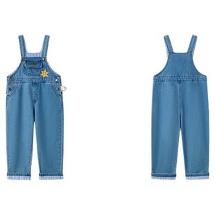 【无氨舒弹】PawinPaw卡通小熊童装25年秋季新款男宝宝牛仔背带裤