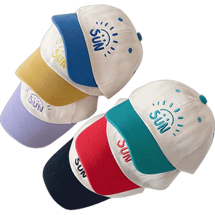 宝宝帽子春秋男童鸭舌帽儿童棒球帽婴儿太阳帽男童防晒帽婴儿夏季