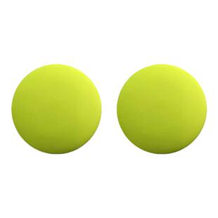 韩国雾面彩色耳环女S925银针圆饼大耳钉简约夸张个性无耳洞夹饰潮