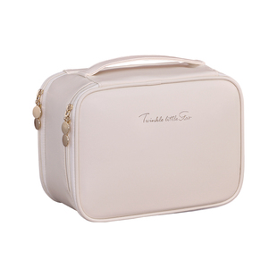高级化妆包女大容量出门便携手提旅行化妆刷袋旅游首饰分区收纳包