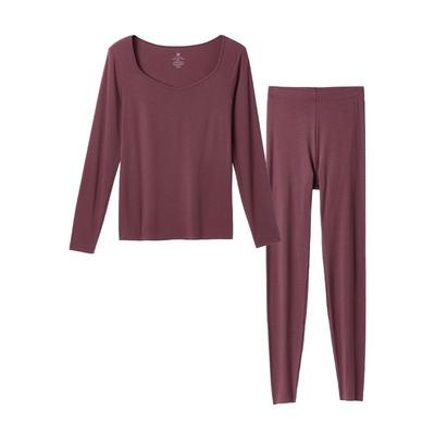 ubras保暖内衣钻石领肌底衣女士