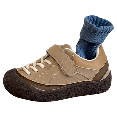 运动魔术贴韩版潮款男童板鞋秋冬