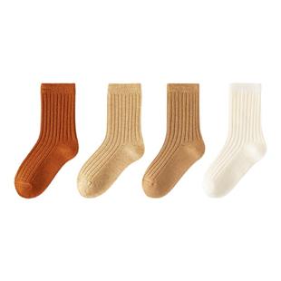 女童羊毛袜子男童中大童12岁青少年女孩2025秋冬季保暖羊绒中筒袜