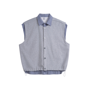 Holocene美式潮牌夏季设计休闲痞帅套装假两件时尚长裤搭配一整套